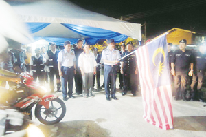 Joint patrols with the army in Labuan